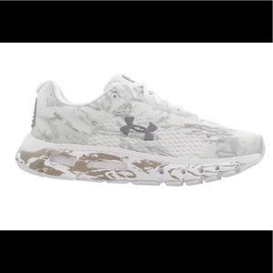Under Armour UA HOVR Infinite Camo Mens Running Shoes Size 12 White/Grey